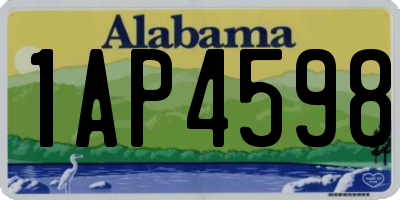 AL license plate 1AP4598