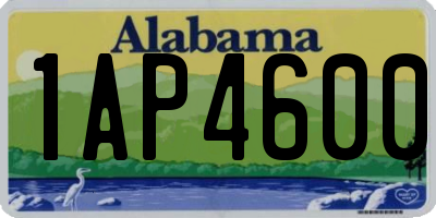 AL license plate 1AP4600