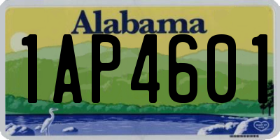 AL license plate 1AP4601