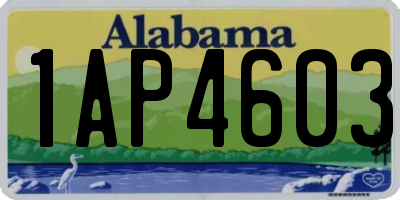 AL license plate 1AP4603
