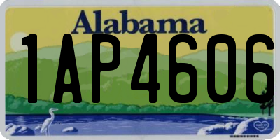 AL license plate 1AP4606