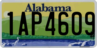 AL license plate 1AP4609