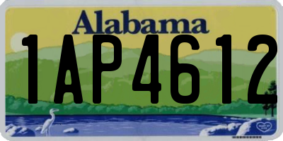 AL license plate 1AP4612