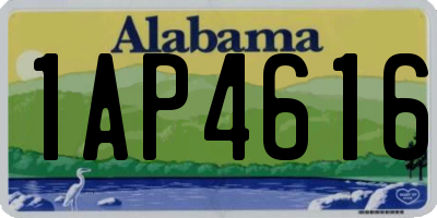 AL license plate 1AP4616