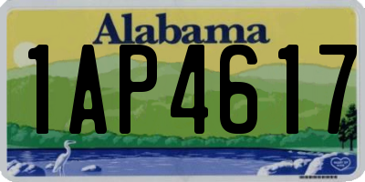 AL license plate 1AP4617