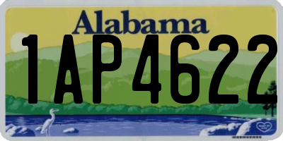 AL license plate 1AP4622