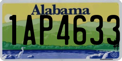 AL license plate 1AP4633