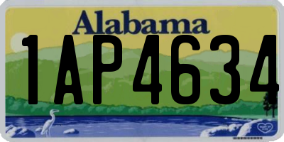 AL license plate 1AP4634
