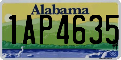 AL license plate 1AP4635