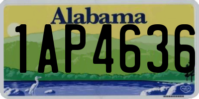 AL license plate 1AP4636
