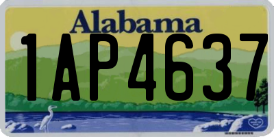 AL license plate 1AP4637