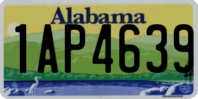 AL license plate 1AP4639