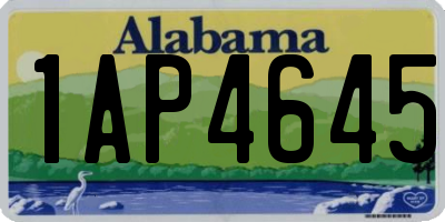 AL license plate 1AP4645
