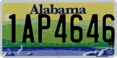 AL license plate 1AP4646