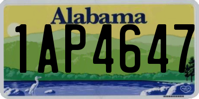 AL license plate 1AP4647