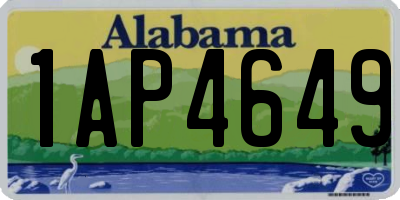 AL license plate 1AP4649