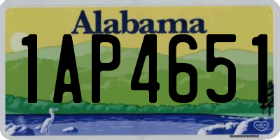 AL license plate 1AP4651