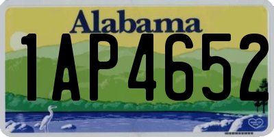 AL license plate 1AP4652
