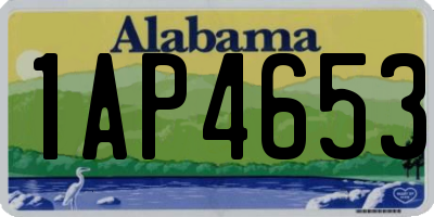AL license plate 1AP4653