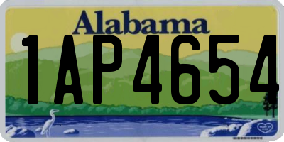 AL license plate 1AP4654