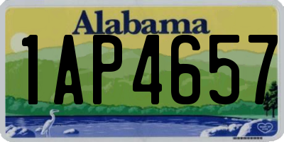 AL license plate 1AP4657