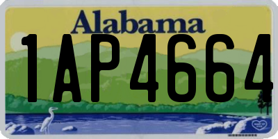 AL license plate 1AP4664