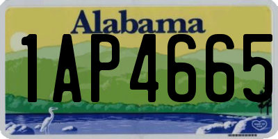 AL license plate 1AP4665