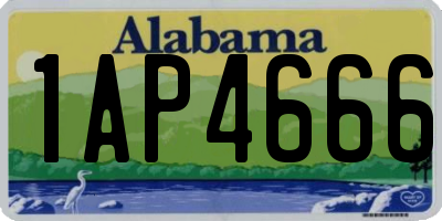 AL license plate 1AP4666