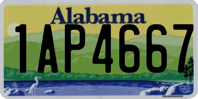 AL license plate 1AP4667