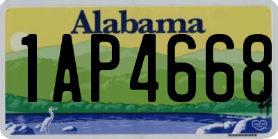 AL license plate 1AP4668