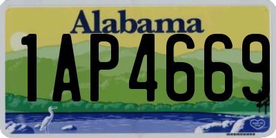 AL license plate 1AP4669