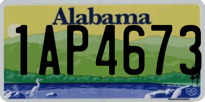 AL license plate 1AP4673