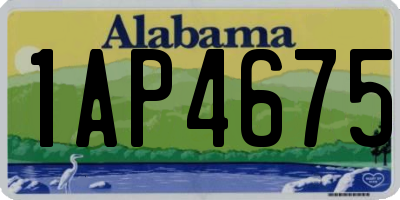 AL license plate 1AP4675