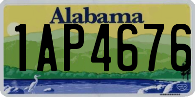 AL license plate 1AP4676