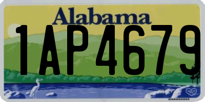 AL license plate 1AP4679