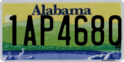 AL license plate 1AP4680