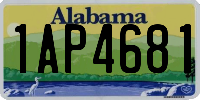 AL license plate 1AP4681