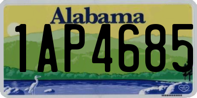 AL license plate 1AP4685