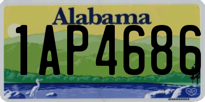 AL license plate 1AP4686