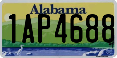 AL license plate 1AP4688