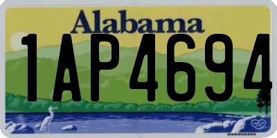 AL license plate 1AP4694