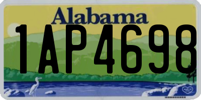 AL license plate 1AP4698