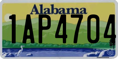 AL license plate 1AP4704