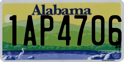 AL license plate 1AP4706