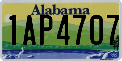 AL license plate 1AP4707