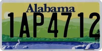 AL license plate 1AP4712