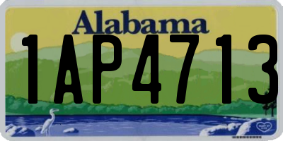 AL license plate 1AP4713