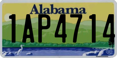 AL license plate 1AP4714