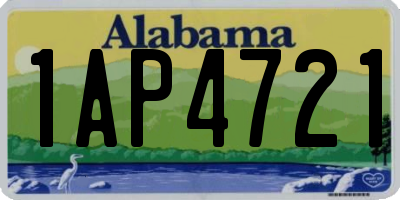AL license plate 1AP4721