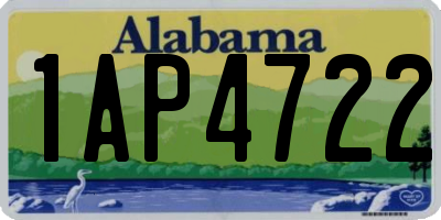 AL license plate 1AP4722